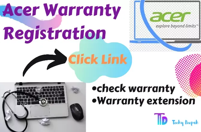 Acer warranty check and warranty registration india