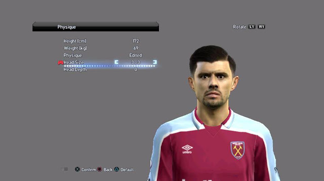 Aaron Cresswell Face For PES 2013