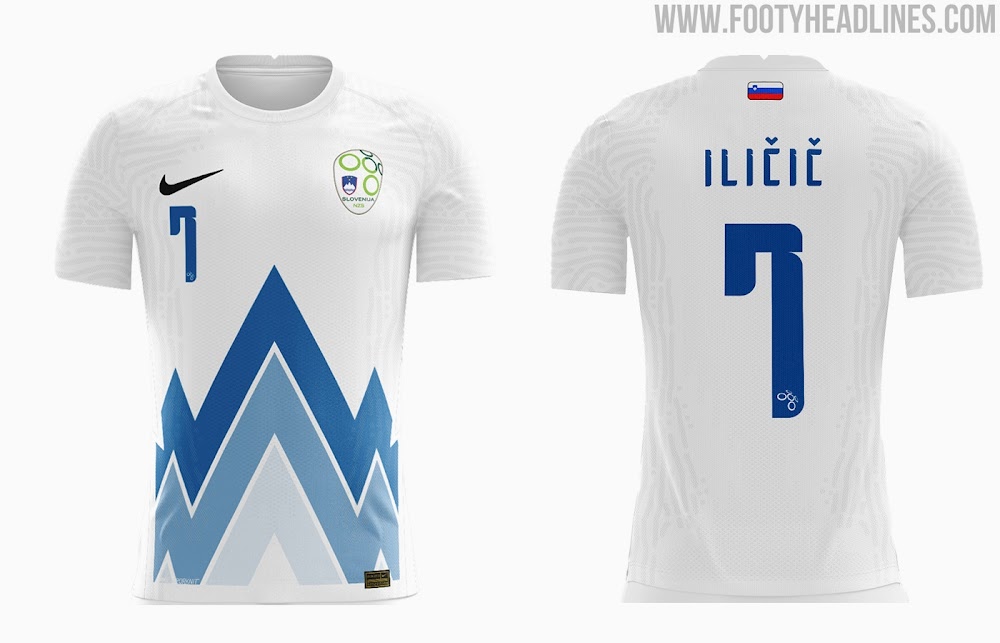 Slovenia 2022 Home & Away Kits Released - Chosen by Fans - Footy