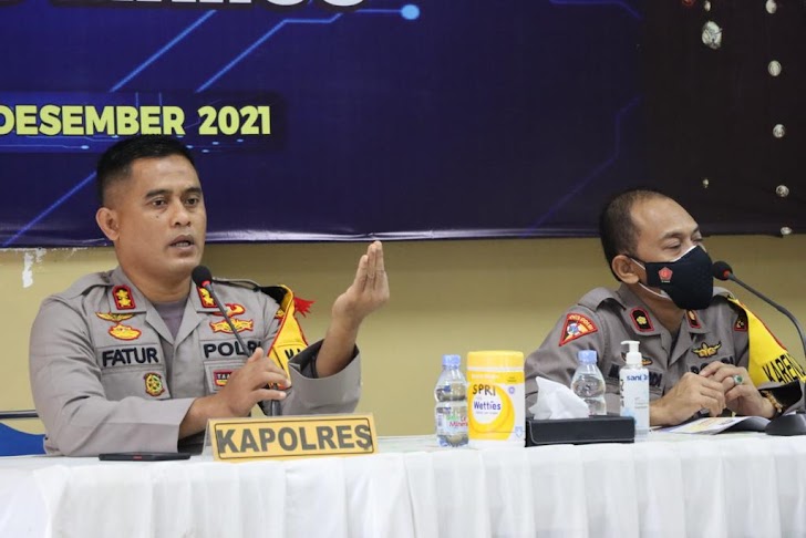 INILAH Polres Maros,  Gelar Konferensi Pers, Diakhir Tahun 2021  Ungkap 43 Kasus Narkoba Dengan 61 Tersangka