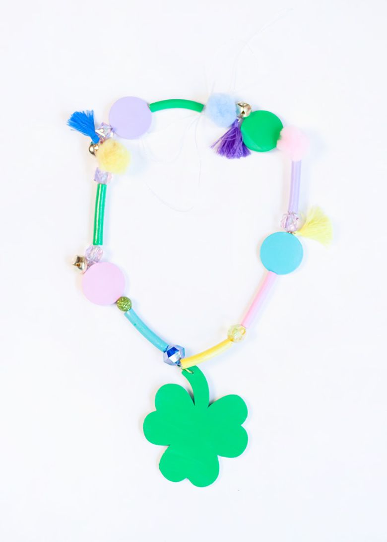 shamrock necklace craft