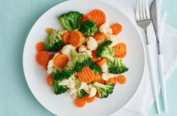 Steamed and Buttered Vegetables