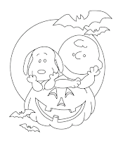 Snoopy and Charlie Brown in Halloween