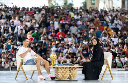 Cristiano Ronaldo esteve na Expo 2020 Dubai