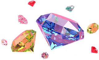 Colorful Diamonds Transparent Image