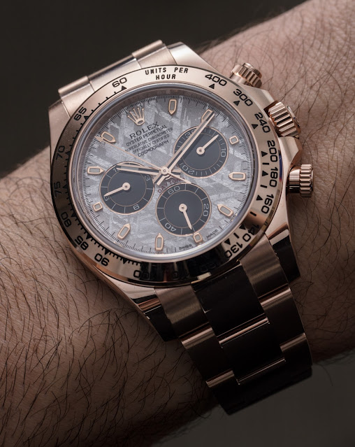 Revise a réplica Rolex Daytona Meteorite Dial relógios de ouro com preço baixo