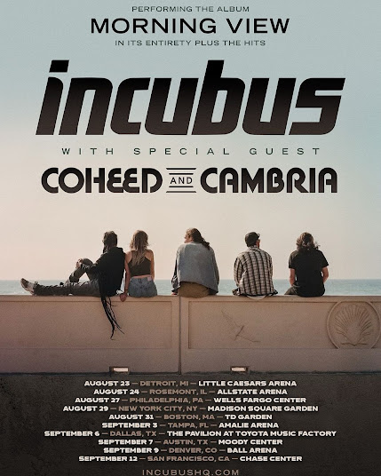 🎟️ Incubus Tour With Special Guests Coheed And Cambria 🎟️