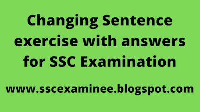 Changing sentence exercise for SSC