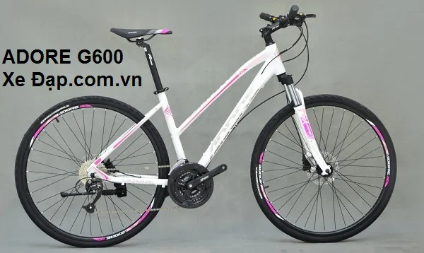 Xe đạp thể thao địa hình nữ ADORE G600 màu trắng
