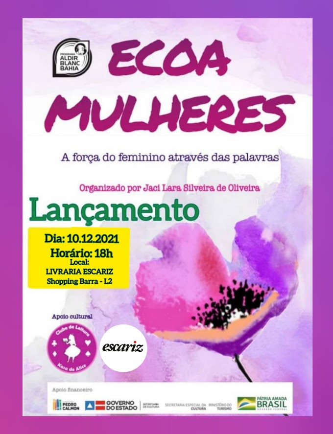 Lançamento presencial do livro “Ecoa Mulheres"