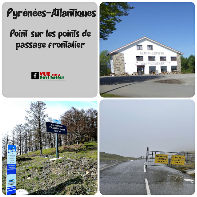 Pyrénées-Atlantiques Point sur les points de passage frontalier