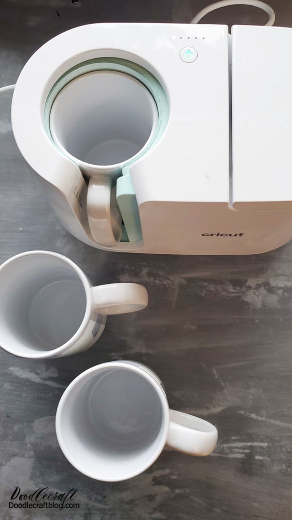 Repeat the heating process for as many mugs as you desire! This is actually a very fast project and can be done between unloading and loading the dishwasher.