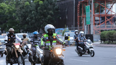 Naik Trail Patroli Malam Pergantian Tahun di Kota Medan
