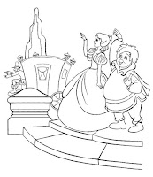 Princess and prince coloring page