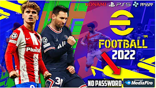 Download PES 2022 PS5 PPSSPP Update Full Grass HD Best Graphics Latest Transfer And English Commentary