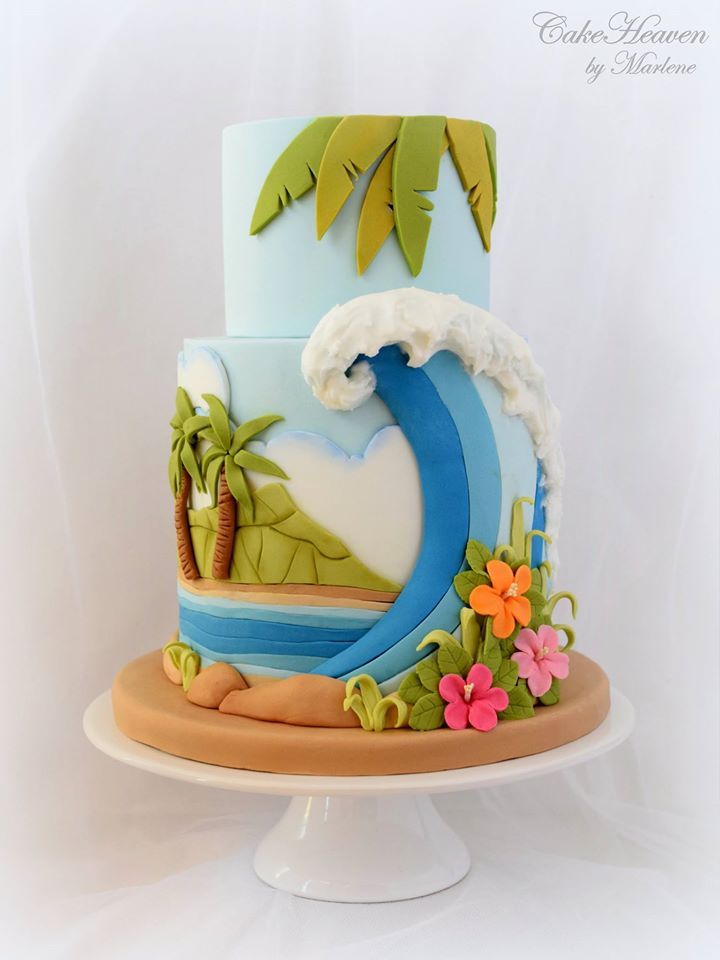 hawaiian birthday cakes