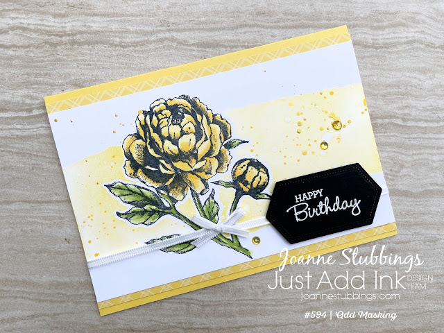 Jo's Stamping Spot - Just Add Ink Challenge #594 using Prized Peony bundle by Stampin' Up!