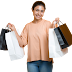 Indian Woman with Shopping Bag HD Transparent Image
