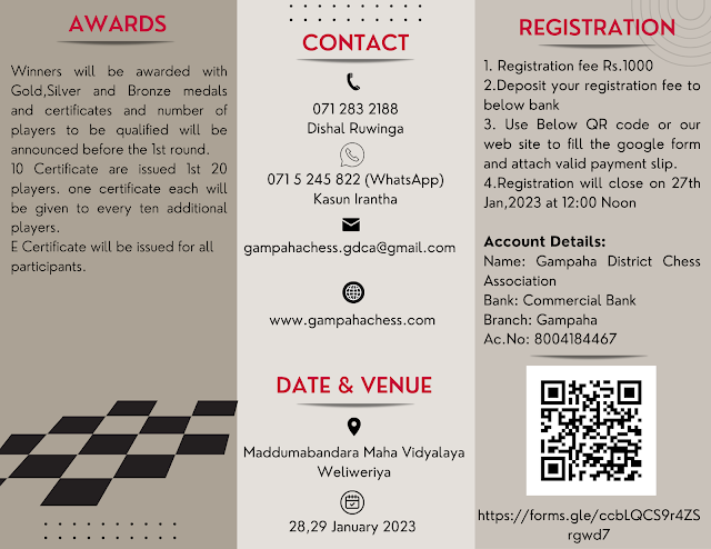 Gampaha District Chess Association : WINNERS OF THE GDCA OPEN ONLINE BLITZ  ARENA