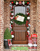 Decoración de puertas para Navidad