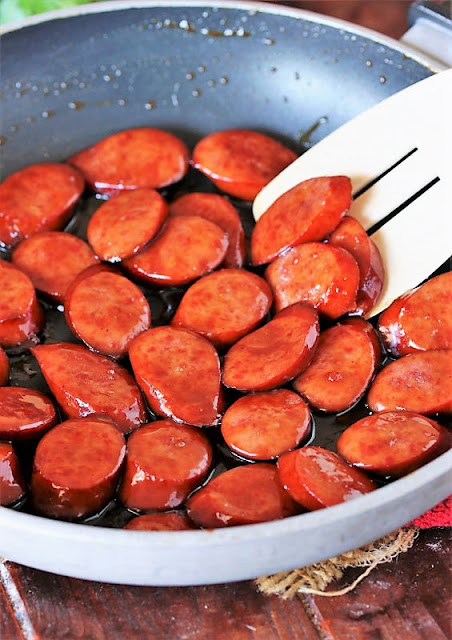 Pan of Cola Kielbasa Image