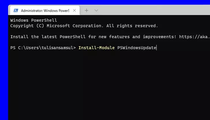 install-windows-update-powershell