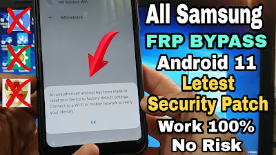 All Samsung FRP Bypass Android 12  NO Alliance Shield/NO Samsung