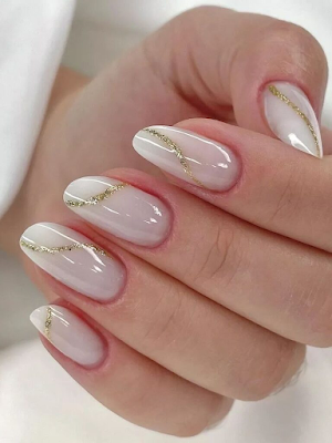 Milky White Nail Designs and Ideas