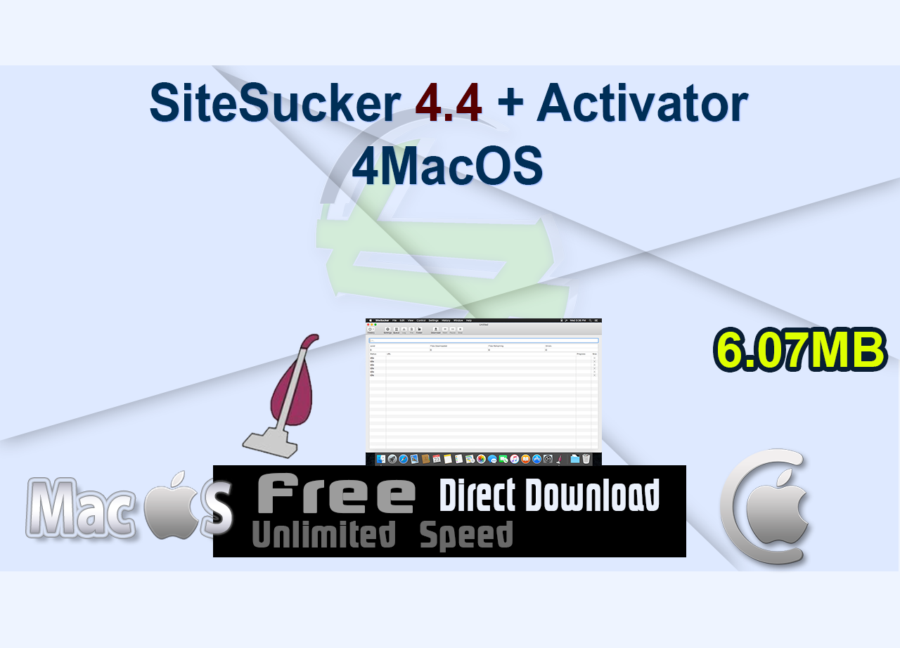 SiteSucker 4.4 + Activator 4MacOS