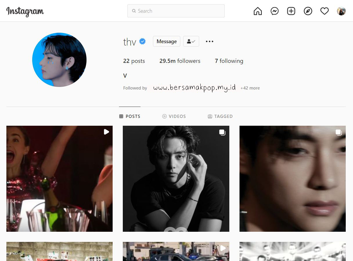 Nama Akun Instagram Resmi Member BTS