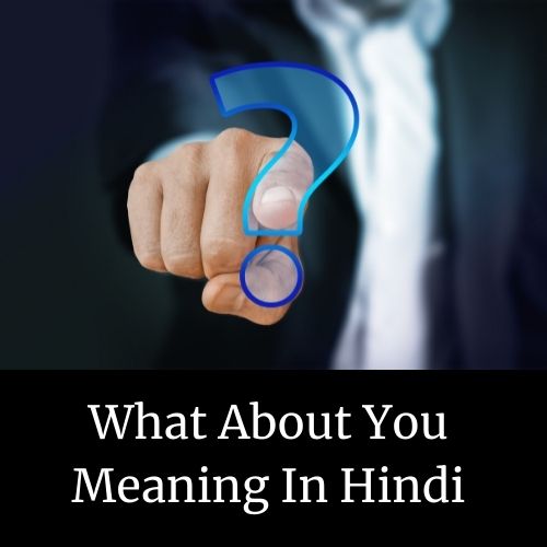 What About You Meaning In Hindi