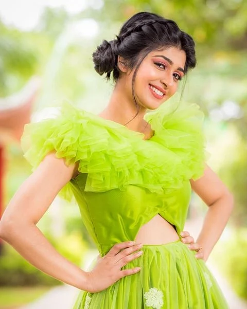 Aditi Prabhudeva Green Dress