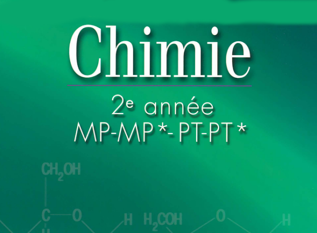 Chimie cours de référence en classes préparatoires scientifiques