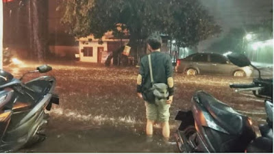 Telah diguyur hujan deras, medan banjir lagi