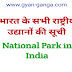 List of All National Park in India in Hindi 2022 । भारत के सभी राष्ट्रीय उद्यानों की सूची 