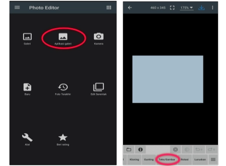 Cara menambahkan font di photo editor android