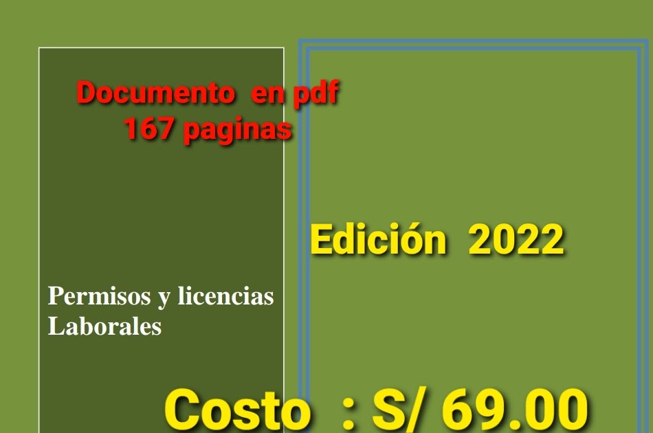 Manual Laboral Manual Licencias Y Permisos Laborales 2022