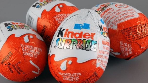 Confirman más de 150 casos de salmonelosis en chocolates Kinder en nueve países