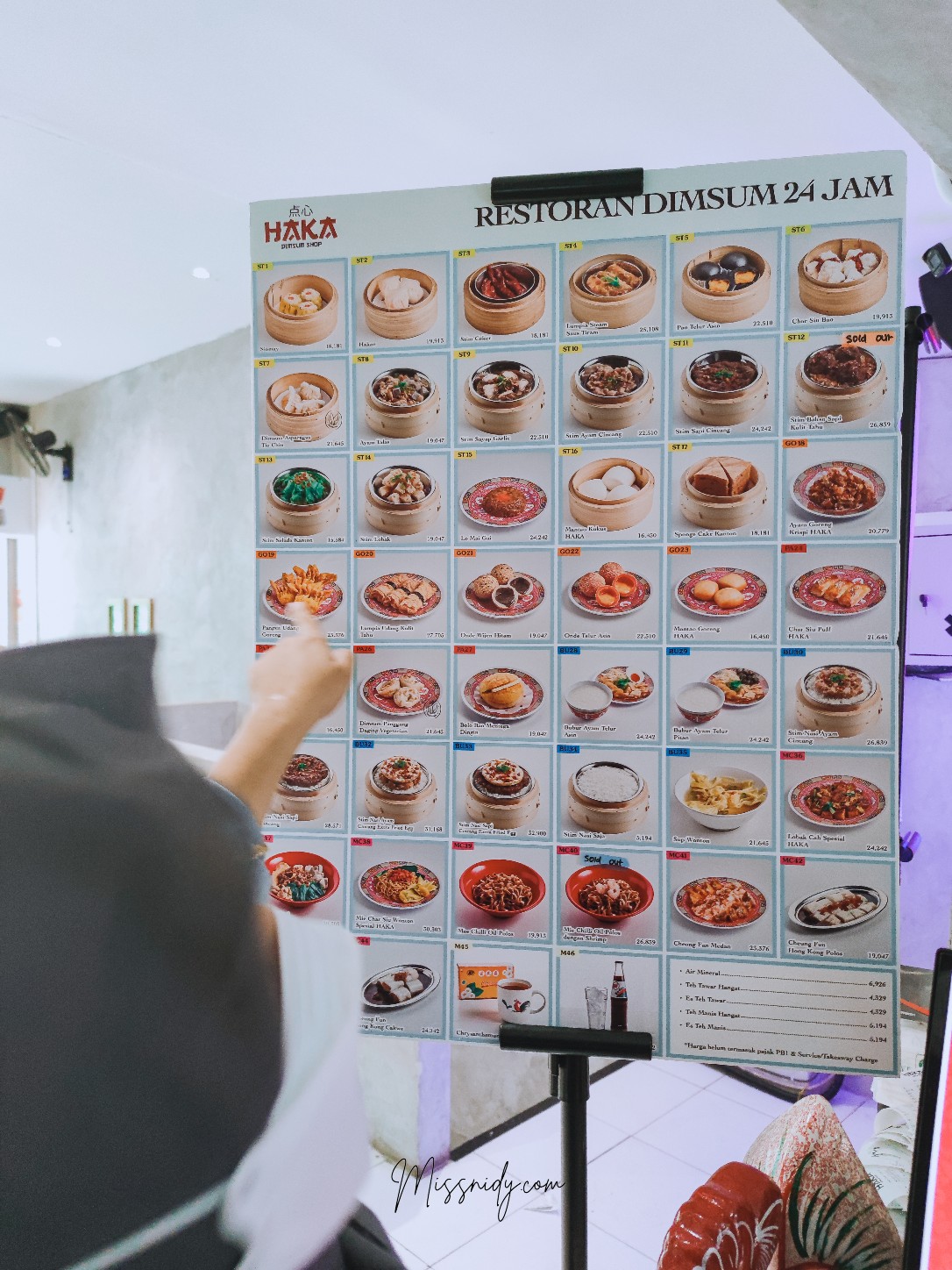 menu makanan haka dimsum blok m