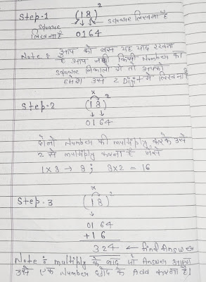 Square trick in hindi