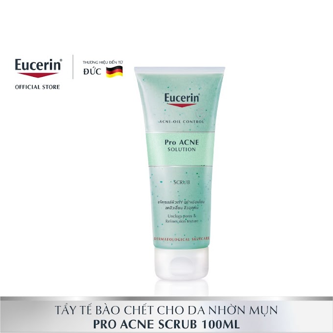 Mall Shop [ eucerin.officialstore ] Tẩy tế bào chết ngăn ngừa mụn Eucerin Proacne Scrub 100ml - 88984