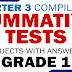 GRADE 1: Quarter 3 SUMMATIVE TESTS (COMPILED) With Answer Keys