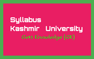 3rd sem Mil course syllabus batch 2020 Kashmir university
