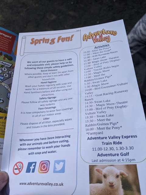 Adventure Valley Review & Offers  - what's on timetable