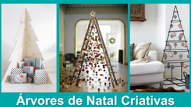 Árvores de Natal Criativas