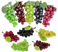 Artificial Grapes Frosted Grape Clusters Decorative Grapes