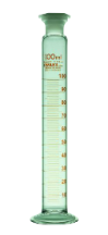 Measuring Cylinder With Plastic Stopper Class A, Amber Graduation