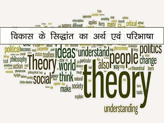 विकास के सिद्धान्त का अर्थ एवं परिभाषा| Definitions of theory of development in Hindi