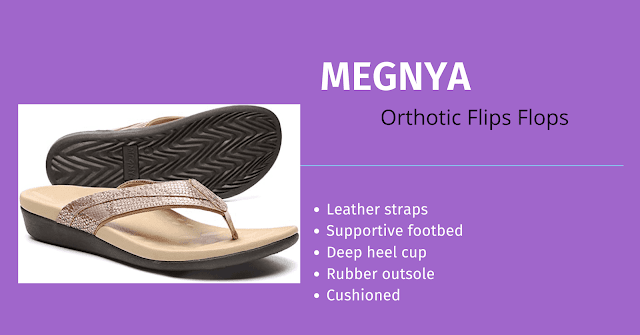 MEGNYA Orthotic dress Flips Flops