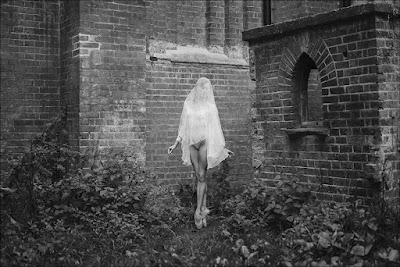 Ballerina Olivia Cowley in a London cemetery